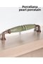 Green-Copper-(9,6cm)-Porcelain Metal Handle Handle Cabinet Drawer Furniture Kitchen Kulb-Pearl96Mm-Stk3319 - 4