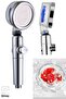 Turbo Shower Head Pressurized Sprinkler with Stop Button Gold Color Propeller Water Saving Shower Bathroom - 5