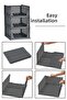 Multi-Purpose Portable Plastic Sliding Shelf Cabinet Organizer Set of 3 Gray - 3