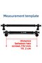 Furniture Metal Handle Kitchen Drawer Cupboard Cabinet Door Handles Handle Handle 192 mm Black 192 cm - 2