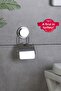 Magic Fix Toilet Paper Holder with Lid - Non-Marking Magic Adhesive - 2