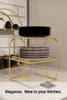 Gold Metal 2 Tier Plate Rack – Countertop Kitchen Organizer Rack Stand Organizer