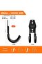 Set of 6 Oval Curved Garage Hook Hangers, Garage Warehouse Organizing Heavy Garage Hooks - 2