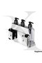 Hotel Type Triple Locked Dispenser Apparatus - Stainless Steel - Shampoo |   Shower Gel |   Hair Conditioner - 4