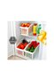 Multi-Purpose Plastic Closet Organizer Organizer Basket 3 Pieces - 2
