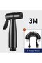 Bathroom Toilet Bidet Faucet Spiral Bidet Special Cleaning 7 Years Warranty Matte Black Imported - 4