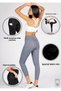 Purple High Waist Women's Tights with Side Pockets - 5