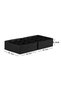 2-Piece Black Children's Room Closet Drawer Underwear Sock Organizer Honeycomb Accordion Organizer - 8