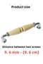 (9,6cm) -Porcelain Cover Handle Cabinet Drawer Handle Furniture Kitchen Kulb Bathroom Handle Pearl (96mm)-Stk3334 - 3