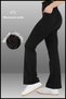 Women's Black Thick Winter Lycra Tights with Fleece Inside, High Waist, Spanish Style Legs, Double Pockets Winter 1064