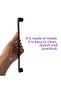 8 Pieces Bihter Flat Handle 224 mm Black Kitchen Handle Drawer Cabinet Door Handle Metal Furniture Cabinet Handle - 3