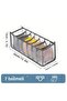 7 Compartment Drawer Organizer - Foldable Fabric Wardrobe Organizer Box - 3