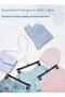 20-Piece Plastic Latched Trouser Skirt - 20 Hangers - 3