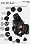 Large Sports Bag , Grey-Black Color - 7