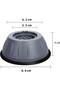 White Goods Stand Leg 4 Pieces Washing Machine Dishwasher Refrigerator Riser Anti-Vibration - 6