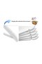 White Wooden Look Hanger 12 Pieces Premium Series with Gold Hooks - 5