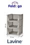 Lavine 3-Piece Multi-Purpose Sliding Shelf Cabinet Organizer for Clothes and Home Accessories – Earth Tone - 2