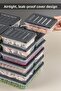 Microwave and Freezer Compatible 18 Piece Storage Container Set, 2X2400Ml 4X1200Ml 4X1170Ml 8X600Ml, Anthracite - 4