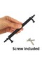 20 Pcs Erciyes Handle Black 128 mm Handle Furniture Kitchen Cabinet Drawer Cabinet Door Handle Handle Metal K - 2