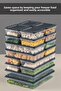 Microwave and Freezer Compatible 18 Piece Storage Container Set, 2X2400Ml 4X1200Ml 4X1170Ml 8X600Ml, Anthracite - 5