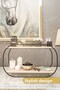 Multipurpose Bathroom Organizer Oval Shelf Wooden Desktop Bathroom Kitchen Shelf Jewelry and Makeup Organizer - 4