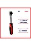 İzeltaş Ratchet Handle, 1/2 Inch 250mm, 32 Teeth, Durable and Precise Control - 2