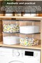 3 Mega Size Detergent Storage Box - Bathroom Tablet Powder Detergent Box with Label 5.3 Liter Transparent - 3