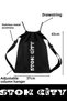 Licensed Drawstring Bag, Drawstring Bag , Women's Sports Bag, Camping Bag Travel Fitness Running Bag - 2