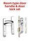 Room Type Brawo Door Handle & Door Lock Set (1 SET)