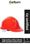 Ce Certificated Durable Sweatband Adjustable Construction Site Construction Work Safety Red Safety Helmet