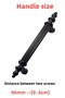 9,6cm-(96mm)-Aluminum Metal Handle Handle Cabinet Drawer Furniture Kitchen Bathroom Child Handle Pipe-Stk1717 - 4