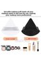 3 Pcs Triangle Finger Cotton Washable Velvet Puff Face Contour Makeup Cloth Sponge Cosmetic Foundation - 3
