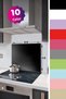 Glass Stove Back Protector| Solid Color - Black| 52cm X 60cm - 3