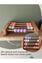 Natural Healthy Wooden Toy Montessori Abacus Analytical Intelligence Math Children Baby Room Decor - 2