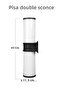 Pisa Double Sconce Garden Lamp Zita Decorative Outdoor Garden Lighting 43 cm Ip54 E27 Cap - 4