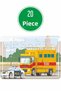 Cute Animals, Police Vehicles, Cute Animals in Vehicles, Space Travel Wooden Puzzle Set - 3
