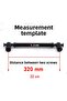 320mm Safran Handle (Matte Black) Tv Unit Console Chiffonier Kitchen Cabinet Furniture Door Handle 32cm - 3