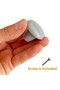 15 Pieces Gray Hard Plastic Mushroom Button Furniture - with Cabinet Door and Drawer Detail - 2