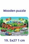 54 Piece Wooden Puzzle Land And Air Vehicles - 2