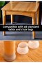 12 Pieces Table and Chair Leg Protectors Anti-Scratch Anti-Slip Silicone - 5
