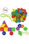 Geometric Buttons with Silk Ties 96 Pieces Boxed - 7