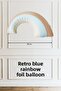 Retro Blue Rainbow Foil Balloon - 3