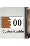 Horizontal Customizable Door NO Composite - Wooden Apartment - Apartment Hotel Office Door Number WHITE - 2