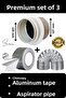 Premium Aluminum Band Chimney Flap - Fireproof and Leak Proof Vent Kitchen