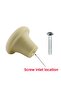Furniture Button Hard Plastic Handle Cream Cabinet Kitchen Cupboard Drawer Door Handle Handle 5Pcs - 2