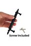 5 Pieces Erciyes Handle Black 96 mm Handle Furniture Kitchen Cabinet Drawer Cabinet Door Handle Handle Metal Handle - 2