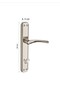 Bravo Nickel Satin Door Handle - Wc-Bathroom Right Hand - 6