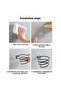 Black Metal Blow Dryer Holder |   Adhesive Wall Mounted Hair Dryer Hanger Organizer - 8