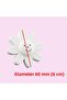 Furniture Plastic Daisy Smiley White Color Children's Room Cabinet Door Handle Drawer Handle 5 Pcs - 2