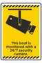 25X35Cm/Phosphor Composite/This Boat Is Being Watched by a 24/7 Security Camera/V6-2